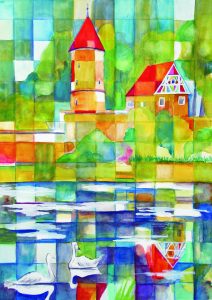 Rothenburger Weiher Mosaik Dinkelsbühl