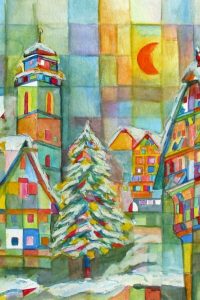 Weihnachtsbaum Marktplatz Dinkelsbühl